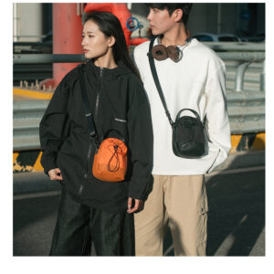 New Cross-border Outdoor Shoulder Messenger Nylon Multi-function Mobile Phone Cycling Travel Water Cup Bag Drawstring