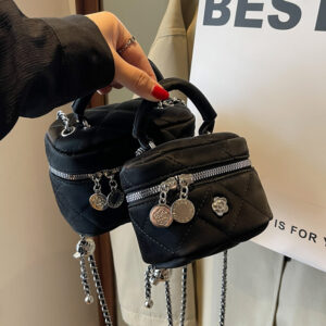 Quilted Embroidery Fashion Mini Handbag For Women 2026 Summer New Trendy Single Shoulder Crossbody Lipstick Bag