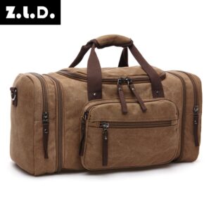 New Fashion Outdoor Travel Handheld Canvas Crossbody Backpack Trendy Large Capacity Casual Shoulder Bag