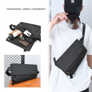 New style chest fashionable crossbody outdoor waterproof shoulder waist bag, men’s commuting bag