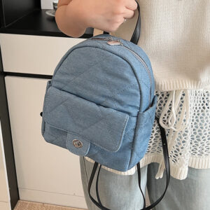 2026 Summer New Korean Style Fashion Diamond Pattern Fashionable Small Double Shoulder Bag Simple Handheld Women’s