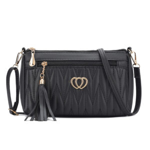 Mr.puffer Mini Crossbody Bag For Women – Vintage Boho Messenger Purse With Tassels & Embroidery, Soft PU Leather