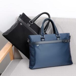 Men’s Style Waterproof Oxford Cloth Single Shoulder Laptop Briefcase Business Crossbody Bag
