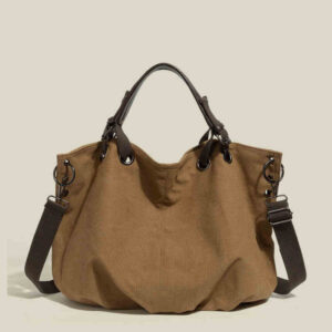 Retro Work Trendy Canvas Men And Women New Large Capacity Multi Functional Messenger Tote Bag