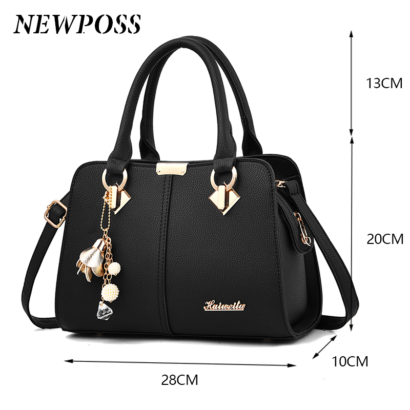 Newposs Famous Designer Brand Women Leather Handbags 2026 Luxury Ladies Hand Purse Fashion Shoulder Bags - Image 3