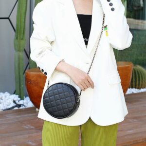 2026 Spring/Summer New Mini Phone Round Korean Style High-end Quilted Chain Shoulder Crossbody Small Bag For Women