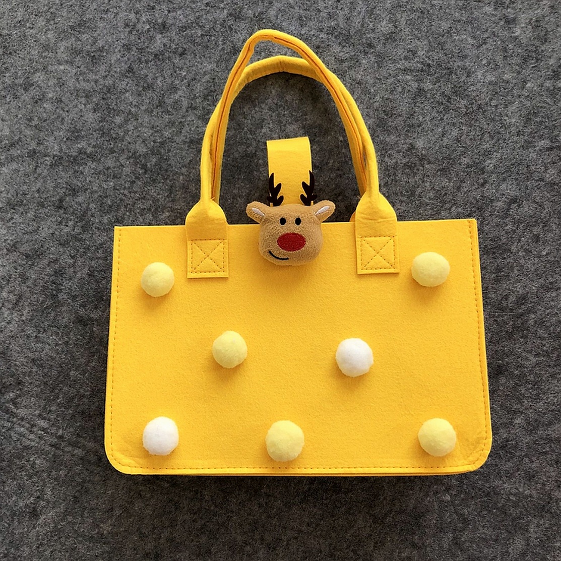 Christmas Candy Felt Tote Apple Box Handbag High-grade Bag Sale Gift - Image 9