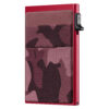 Flat camouflage red red card