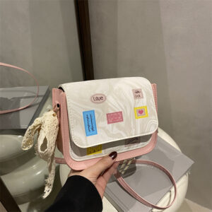 Spring New Fresh Fashion Underarm Women’s College Style Large Capacity Handbag Simple Shoulder Bag