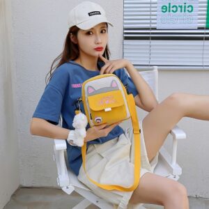 Wholesale Cute Cat For Women Korean Style Shoulder Crossbody Fresh Soft Girl Student Phone Bag