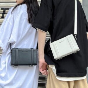 Original Ins Niche Design Men Box Japanese Style Square Trendy Brand Shoulder Women Small Crossbody Bag