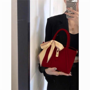 Women’s Large Capacity Bucket Women 2026 New Crossbody Handbag Red Bride Wedding Bag