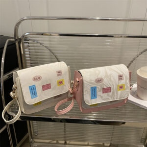 Spring New Fresh Fashion Underarm Women’s College Style Large Capacity Handbag Simple Shoulder Bag