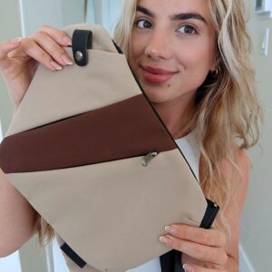 Men’s Women’s Anti-Theft Chest Crossbody Bag – Slim Travel Backpack With RFID Blocking, Lightweight & Water-Resistant