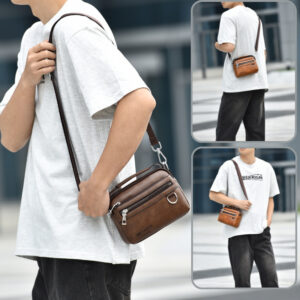 Multifunctional Waterproof Messenger High End Versatile Simple Men’s Small Shoulder Bag Men
