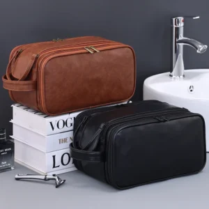 Multi Pockets PU Toiletry For Women Men Travel Essentials Makeup Bags Waterproof Hanging Cosmetic Washing Organizer Bag