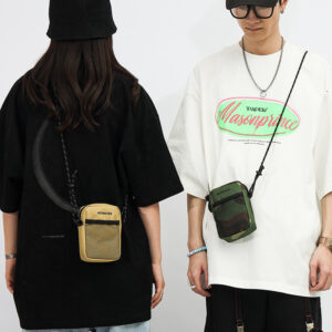 Men’s Lightweight Shoulder Harajuku Style Outdoor Sports Casual Small Crossbody Hip Hop Phone Bag Women