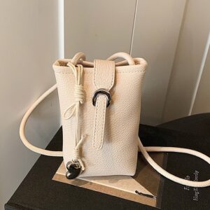 High-end Simple Bucket Small Handbag For Women 2026 New Spring Summer Casual Lightweight Shoulder Crossbody Phone Bag