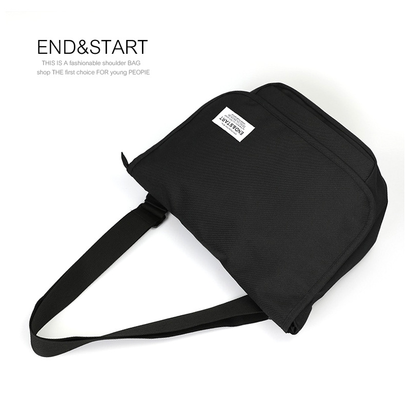 Men's Shoulder Oxford Cloth Horizontal Student Schoolbag Casual Messenger Bag - Image 4