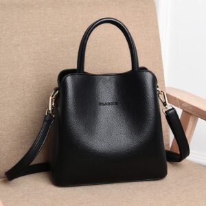 Luxury Brand Designer Leather Handbags Three Layer Shoulder Bags For Women 2026 Shopping Bag