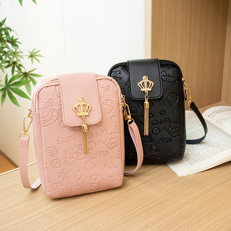 Fashion Printed Phone 2026 Women's Trendy Versatile Embossed Crossbody Bag For Women - Image 3