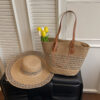 Bag + hat set in khaki color