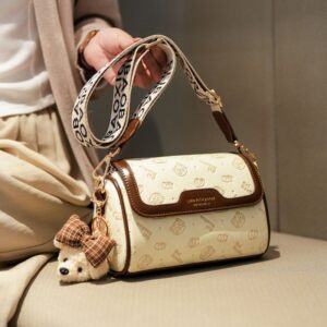 High-end Cartoon Embossed Small For Women, 2026 Summer New French Style Wide Strap Single Shoulder, Crossbody Pillow