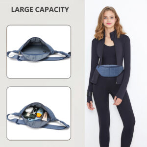 Gym Bags New Autumn And Winter Down Dia Chest Versatile Casual Messenger Solid Color Waist Bag