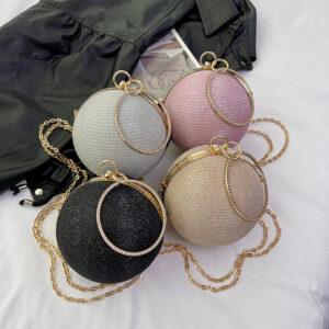 Unique Design Spherical 2026 Fashion Handbag Small Round Light Luxury Single Shoulder Crossbody Chain Bag