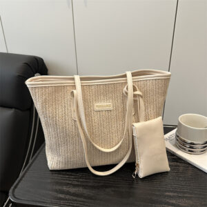 Commuting Large Capacity Straw For Women 2026 New Fashionable Stylish Versatile Underarm This Year’s Trendy Tote Bag