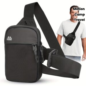 Men Mini Sports Chest Sling Bag Adjustable Strap Lightweight Casual Crossbody Shoulder Pouch