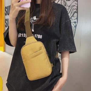 Sports Style Crossbody For Women, Casual Simple Fashionable Single Shoulder Korean Version Fitness Chest Bag, Small