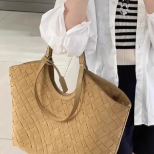 New Retro Matte Large Capacity Tote Handbag Single Cross Shoulder Bag