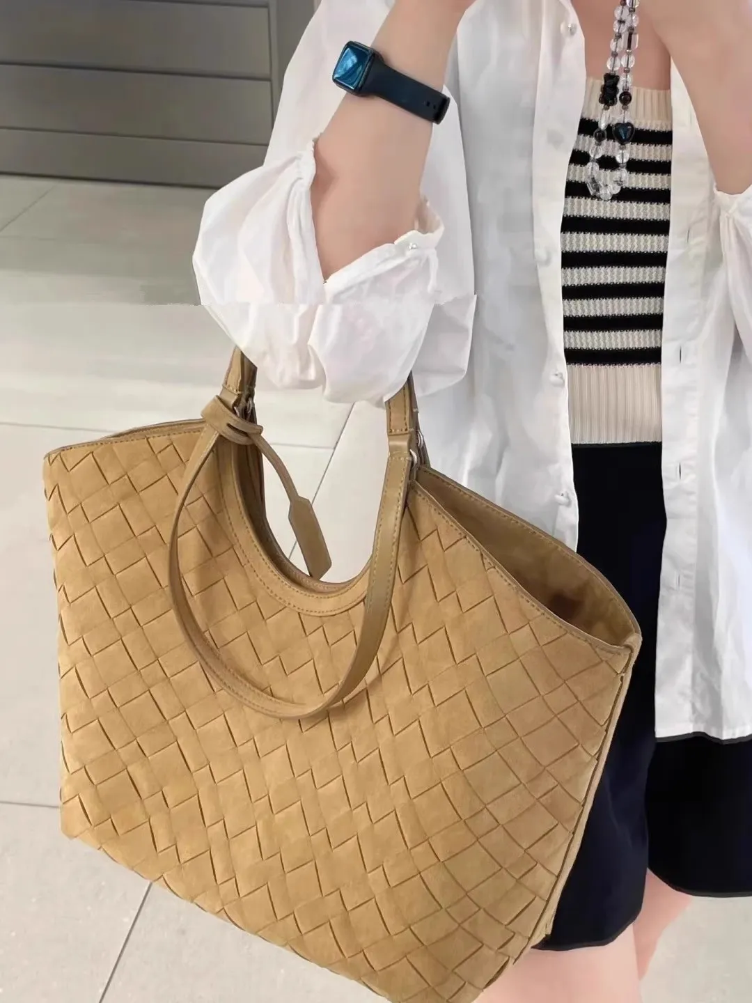 New Retro Matte Large Capacity Tote Handbag Single Cross Shoulder Bag