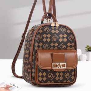 Convertible Messenger Bag, Printed Women Travel Backpack, Large Capacity School Bag.