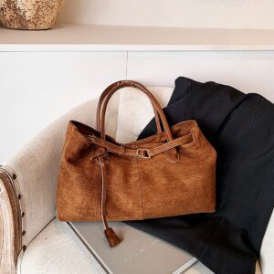 Retro Style Large Capacity Women’s Tote Casual Shoulder Handbag For Autumn Winter 2026 High End Underarm Bag