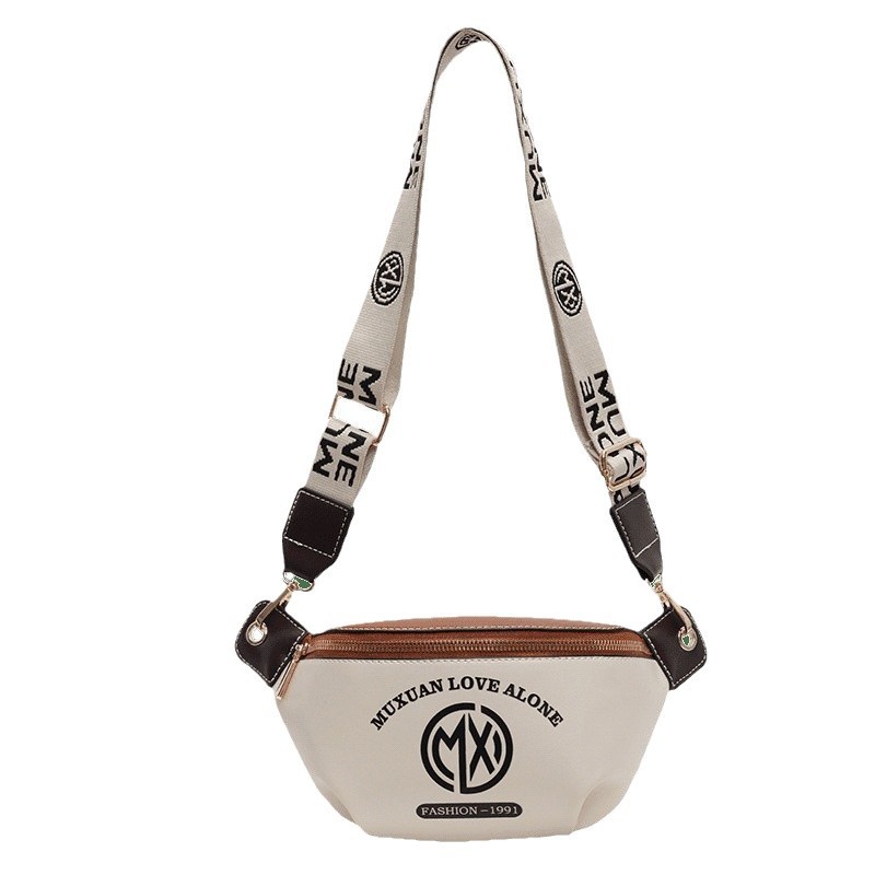 New Versatile Wide Strap Crossbody High-End Chest Waist Fashionable Trendy Women's Bag - Image 5
