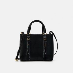 Advanced Women’s New Black Mini City Handheld Versatile Bucket Convertible Single Shoulder Crossbody Bag