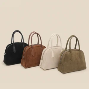Autumn And Winter Korean Niche High End Suede Portable Bowg Boston Retro Simple Womens Bag Ac
