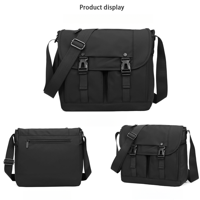 New crossbody mailman bag, anti splash retro workwear style shoulder bag - Image 3