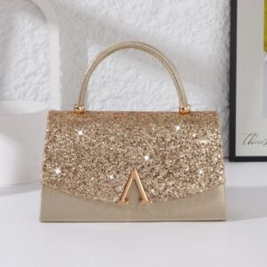 Cross-border Shiny Handbag, Light Luxury Tote Bag, Suitable For Dresses, European And American Fashion, Exquisite