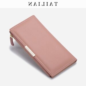 Korean Style Long Multi Card Slot Zipper Bag Women’s Wallet Clutch Cross Border Purse Talian
