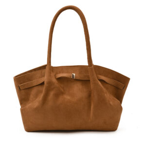 Autumn And Winter Women’s Large Capacity Hand Held Tote Women 2026 New Ladies Shoulder High End Leather Velvet Bag