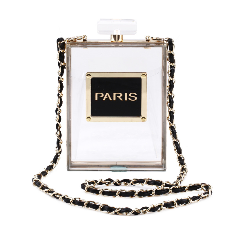 2020 New Transparent Acrylic Vertical Square Single Shoulder Crossbody Party Dress Evening Bag For Women - Image 12