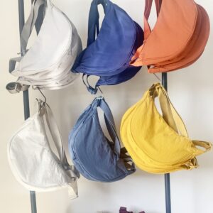 2026 New Women Trendy Dumpling Crossbody Bag Lightweight Nylon Small Versatile Shoulder Handbag