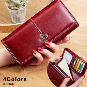 1Pc Fashion Women’s Long Leather Wallet Short Coin Purse