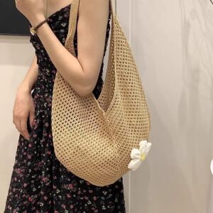 Summer Lazy Woven For Women 2026 New Trendy Popular Versatile Tote Large Capacity Beach Bag