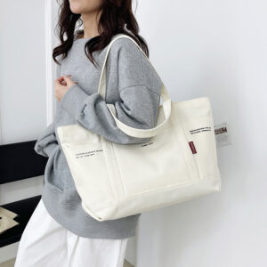 Korean Style High-End Canvas 2026 Autumn Winter New Fashion Versatile Large Capacity Commuter Lightweight Shoulder Tote