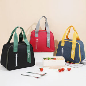 Handle Insulation Cooler For Women Kid Lunch Box Picnic Travel Portable Storage Breakfast Thermal Food Bag