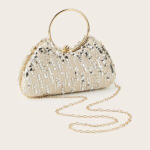 New European And American Retro Full Diamond Handba Celebrity Fashion Birthday Banquet One Shoulder Messener Dinner